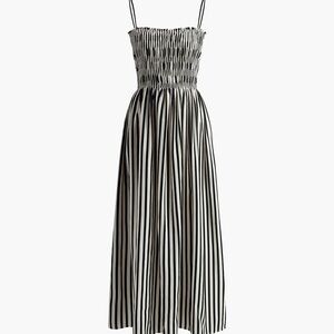 Pinstripe Long Dress